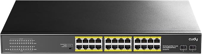 Cudy 24 Gigabit Ethernet Unmanaged PoE+ Switch, 24 * 100/1000Mbps PoE+ Ports by Cudy