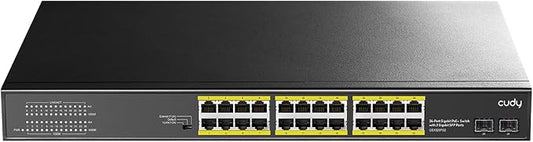 Cudy 24 Gigabit Ethernet Unmanaged PoE+ Switch, 24 * 100/1000Mbps PoE+ Ports by Cudy