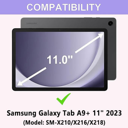 Keyboard Case for Samsung Galaxy Tab A9 Plus 5G 11 inch 2023, 7 Color Backlit - Image 7