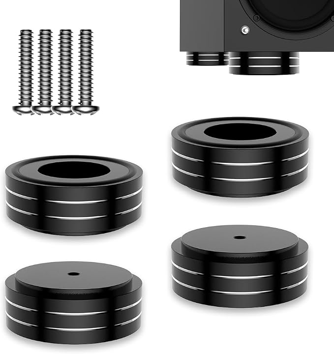 Viborg HiFi Speaker Spikes Isolation Feet Pads 58x22MM, 4X Audio Shock Absorber by Viborg