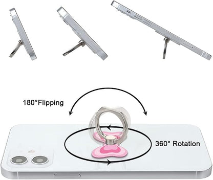 Bonoma Butterfly Phone Ring Holder, 3 Pack Universal Finger Ring Stand Grip - Image 3