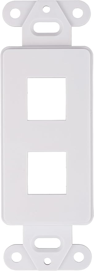 10 Pack Keystone Wall Plate 2 Port, Cat6 Cat5, Home & Office Installations - Image 5