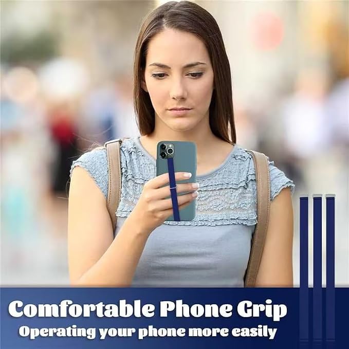 TEAMOLA 3pcs Silicone Phone Grip Holder Strap - Image 7