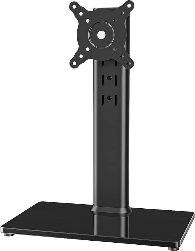 Single LCD Computer Monitor Free-Standing Desk Stand Mount Riser by HEMUDU