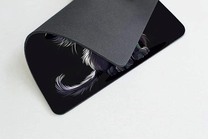 Square Mouse Pad Black Cat - Image 4