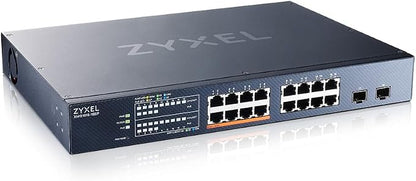 Zyxel 16 Port PoE 2.5Gb Switch | Smart Managed Network Ethernet Switch | 8X by ZYXELNETWORKS