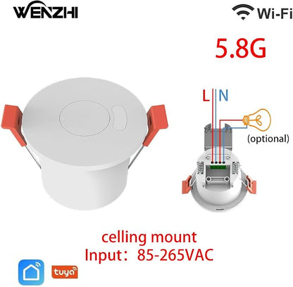 Presence Sensor, WenzhiIoT Smart Motion Sensor WiFi 5.8 GHz Radar MmWave - Image 2