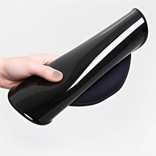 Ergonomic Mouse Pad with Wrist Support Gel Mousepad with Wrist Rest, Soft Black - Image 2