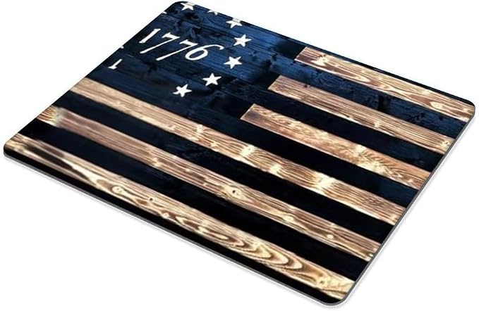 1776 Vintage American Flag Mouse pad Customized Mousepad Non-Slip Rubber Base - Image 4