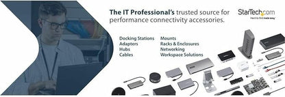 StarTech.com 2-Post 24U Heavy-Duty Wall Mount Network Rack, Wall Mount Data Rack - Image 3