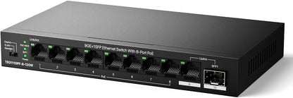 Tenda 10 Port Gigabit PoE Switch, Network Switch by Tenda