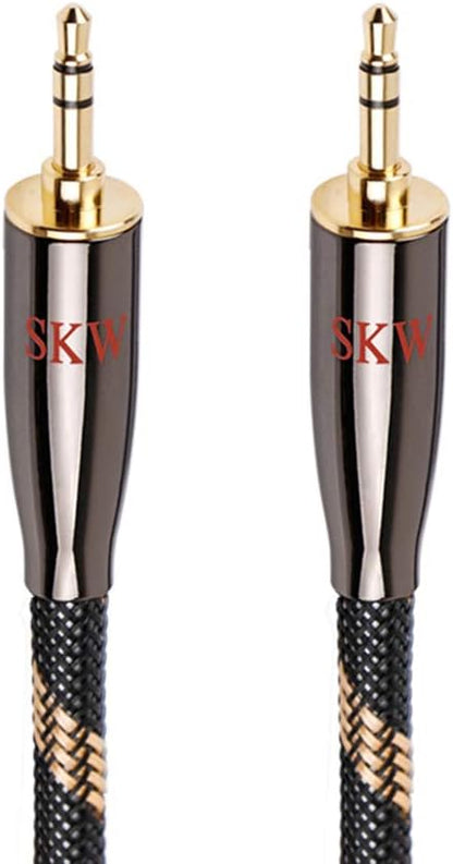 SKW Audiophiles High Gauge AUX Cable 3.5mm Male to Male Jack Cable by SKW