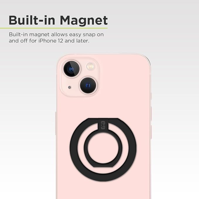 PureGear Magnetic Phone Grip, Magnetic Phone Ring Stand, Phone Ring Holder - Image 4