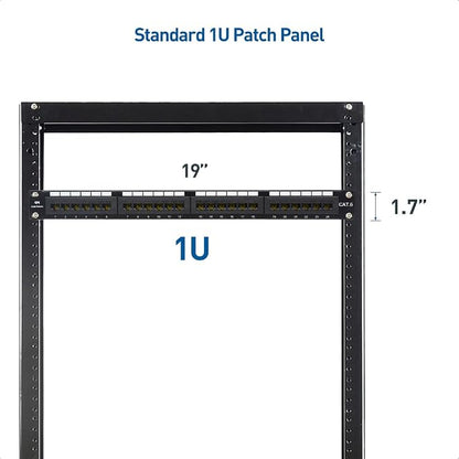 Cable Matters 24 Port Patch Panel Rackmount or Wall Mount 19-Inch - Image 6