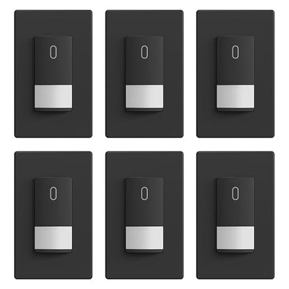 ELEGRP Matte Black Single Pole Occupancy Motion Sensor Light Switch, Need by ELEGRP%7CELEGROUP