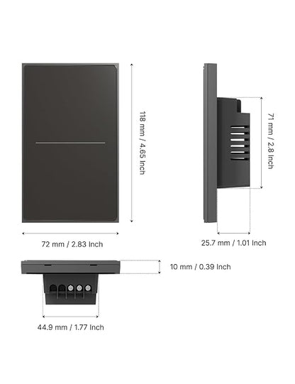 MOES Full Touch Smart Switch, ZigBee SF Wall Light Switch, Neutral Wire Required - Image 8