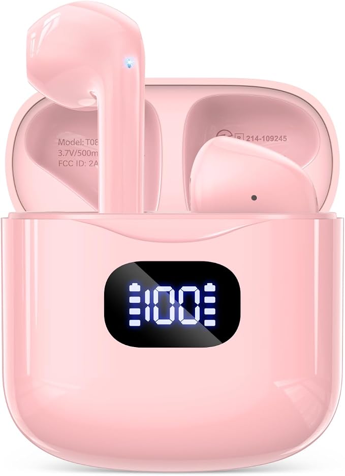 Wireless Earbuds Bluetooth 5.3 Headphones, 40Hrs Playback Stereo Ear Buds by KTGEE