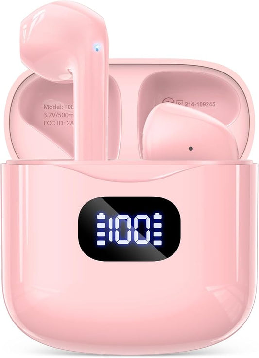 Wireless Earbuds Bluetooth 5.3 Headphones, 40Hrs Playback Stereo Ear Buds by KTGEE