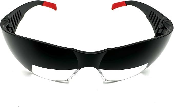 Flaperon Black Fog Foggles for Pilot Training, Adjustable Band, Embossed Hard by Unknown