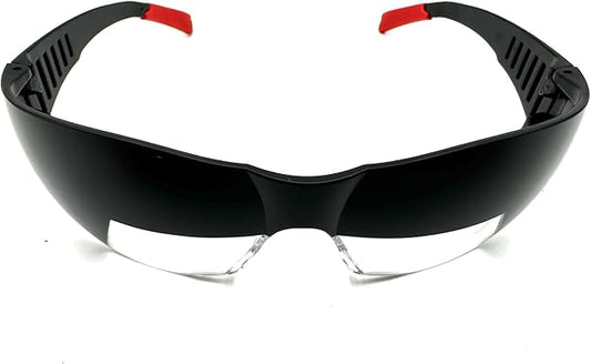 Flaperon Black Fog Foggles for Pilot Training, Adjustable Band, Embossed Hard by Unknown