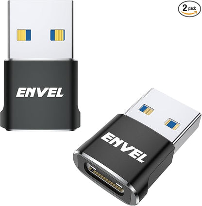 ENVEL USB to USB C Adapter, USB3 5Gbps High Speed Data Transfer, OTG Converter by ENVEL