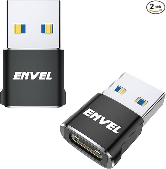 ENVEL USB to USB C Adapter, USB3 5Gbps High Speed Data Transfer, OTG Converter by ENVEL