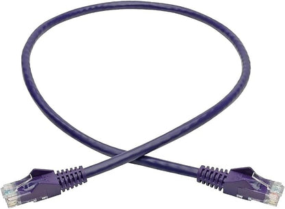 Tripp Lite Cat6 Gigabit Ethernet Snagless Molded Patch Cable UTP Purple RJ45 - Image 2
