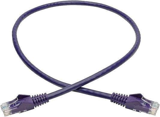 Tripp Lite Cat6 Gigabit Ethernet Snagless Molded Patch Cable UTP Purple RJ45 - Image 2