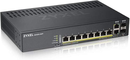 Zyxel 8-Port PoE Gigabit Switch | Smart-Managed | 8X PoE+ 130W | 2X SFP | by ZYXELNETWORKS