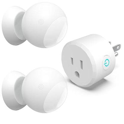 Wireless Motion Sensor Outlet Kit, 2 Sensor & 1 Outlet, Plug-N-Play PIR Motion by ISyncPlug