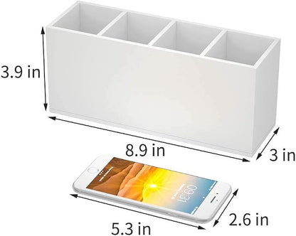 NIUBEE Acrylic Pen Holder 4 Compartments - Image 3