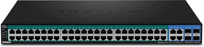 TRENDnet 52-Port Web Smart PoE+ Switch, 48 x Gigabit PoE+ Ports, 4 x Shared - Image 9