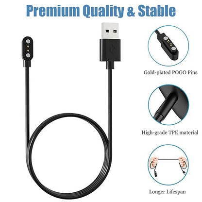 Charger for VeryFitPro Fitpolo Tozo Smartwatch, Magnetic Charging Cable Cord - Image 3