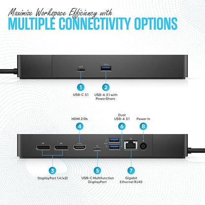 WD19S Dell Docking Station USB-C Dual Monitor - Image 4