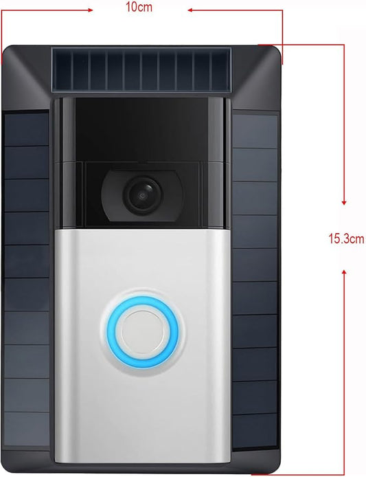 Solar Charger Compatible with Ring Video Doorbell, Micro USB Port Only - Image 2