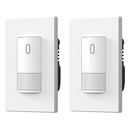 ELEGRP Matte White Single Pole Occupancy Motion Sensor Light Switch, Need by ELEGRP%7CELEGROUP