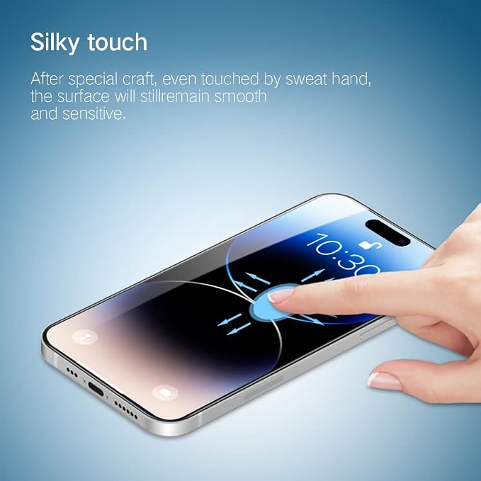 PERFECTSIGHT 2 Pack Compatible for iPhone 14 Pro Max Screen Protector 6.7 Inch - Image 5
