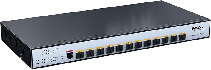 SODOLA 12 Port 10G SFP+ Smart Switch| L2/L3+ Smart Managed | DoS Attack by SODOLAPoENETWORKS