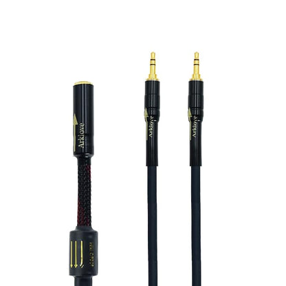 Arklove 2ft Shielded 1/8" aux Input 3.5mm Female to 2X 3.5 Output Splitter by Arklove