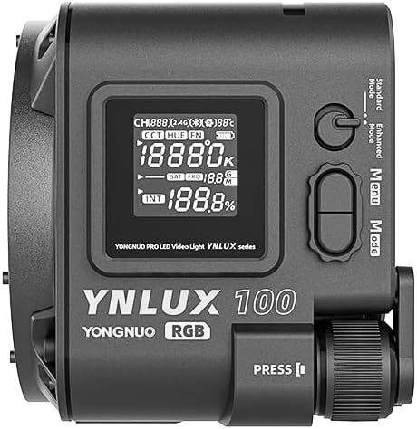 YONGNUO YNLUX100 RGB 120W LED Video Light Handheld Light - Image 4