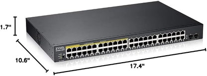 Zyxel 48 Port PoE Switch | Smart Managed | Gigabit Network Ethernet Switch | - Image 9