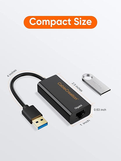 USB to Ethernet Adapter, CableCreation USB 3.0 to 10/100/1000 Gigabit Wired LAN - Image 7