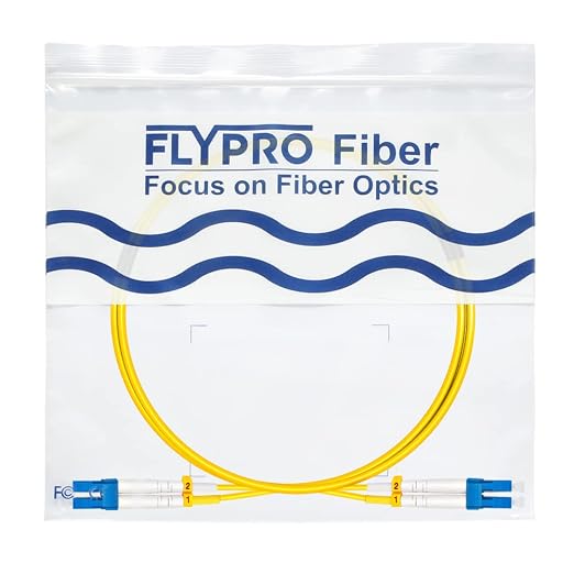 FLYPROFiber- 2M/7ft OS2 LC to LC Fiber Patch Cable, Length Options: 0.2m-200m - Image 7