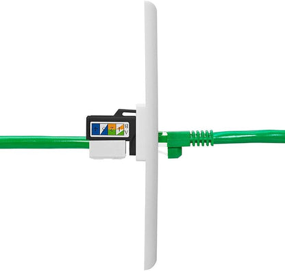 Cmple - RJ45 Keystone Jack 90 Degree Cat5e Keystone Jack Insert Punch Down RJ45 - Image 4