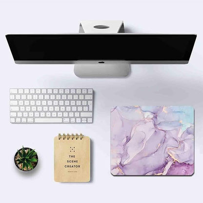 IMAYONDIA Pink Blue Marble Mouse Pad, Modern Fluid Art Mousepad Design - Image 6