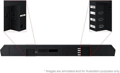Samsung Q-Series Soundbar HW Q600F 3.1.2 ch Subwoofer SpaceFit Sound Pro - Image 5