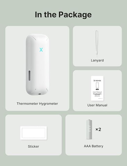 X-Sense Wi-Fi Temperature and Humidity Monitor, Indoor Humidity Meter - Image 9