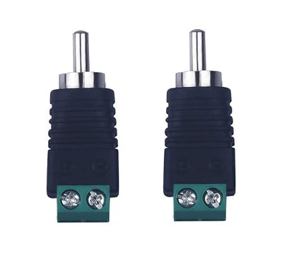 RCA Plugs for Speaker Wire，RCA to AV Screw Terminal Connector, Phono RCA Male - Image 5