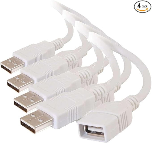 C2G Legrand USB Extension Cable, 1 Meter White Plug and Play USB A to A Cable by CablesToGo