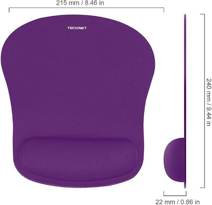 TECKNET 2 Pack Mouse Pad with Wrist Support, Ergonomic Gaming Mouse Pad Pain - Image 3